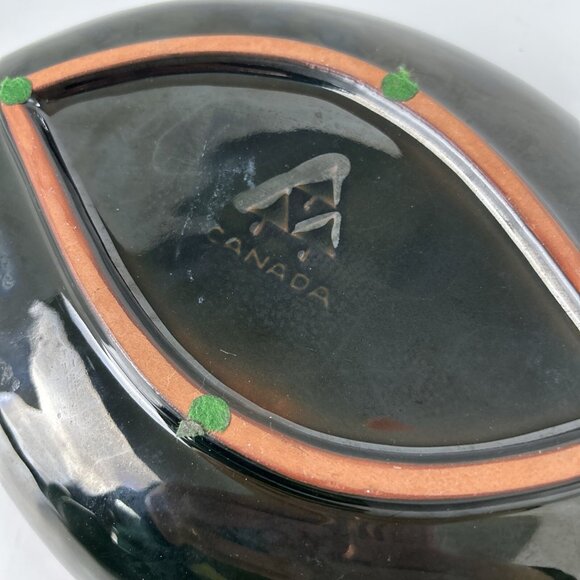 Large Fish Platter - Blue Mountain Pottery -BMP Canada MCM Blue Green Black 13” - Picture 6 of 6